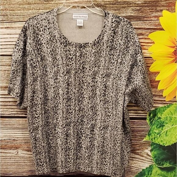 August max short Sleeve to black/gray sparkle - Picture 1 of 5